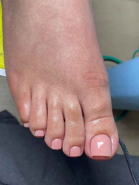 uñas de pies diseño